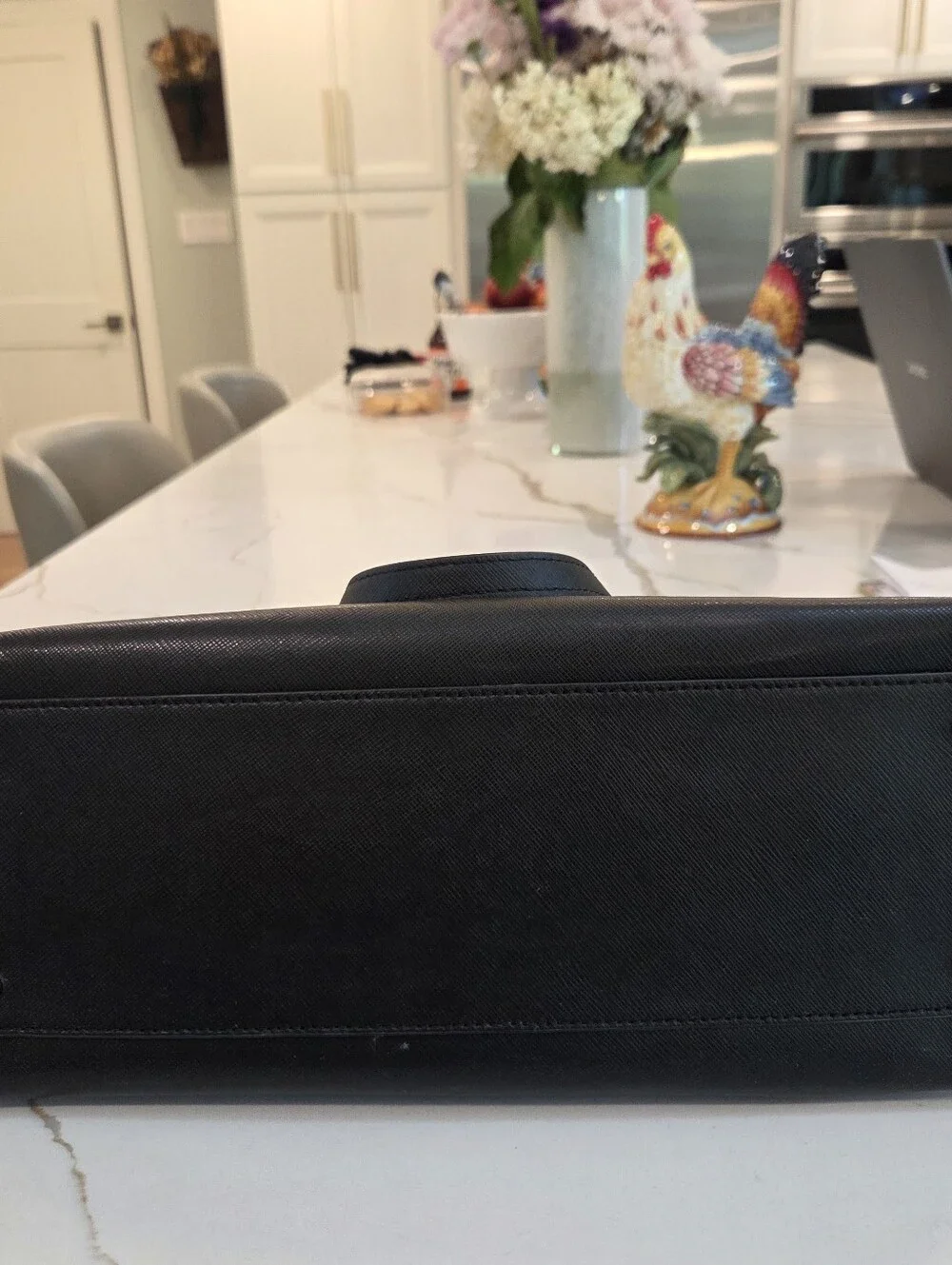 Kate Spade NY Large Textured Work Tote Black Office Laptop Bag